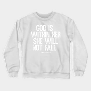 Inspirational Christian Message Faith and Empowerment Crewneck Sweatshirt